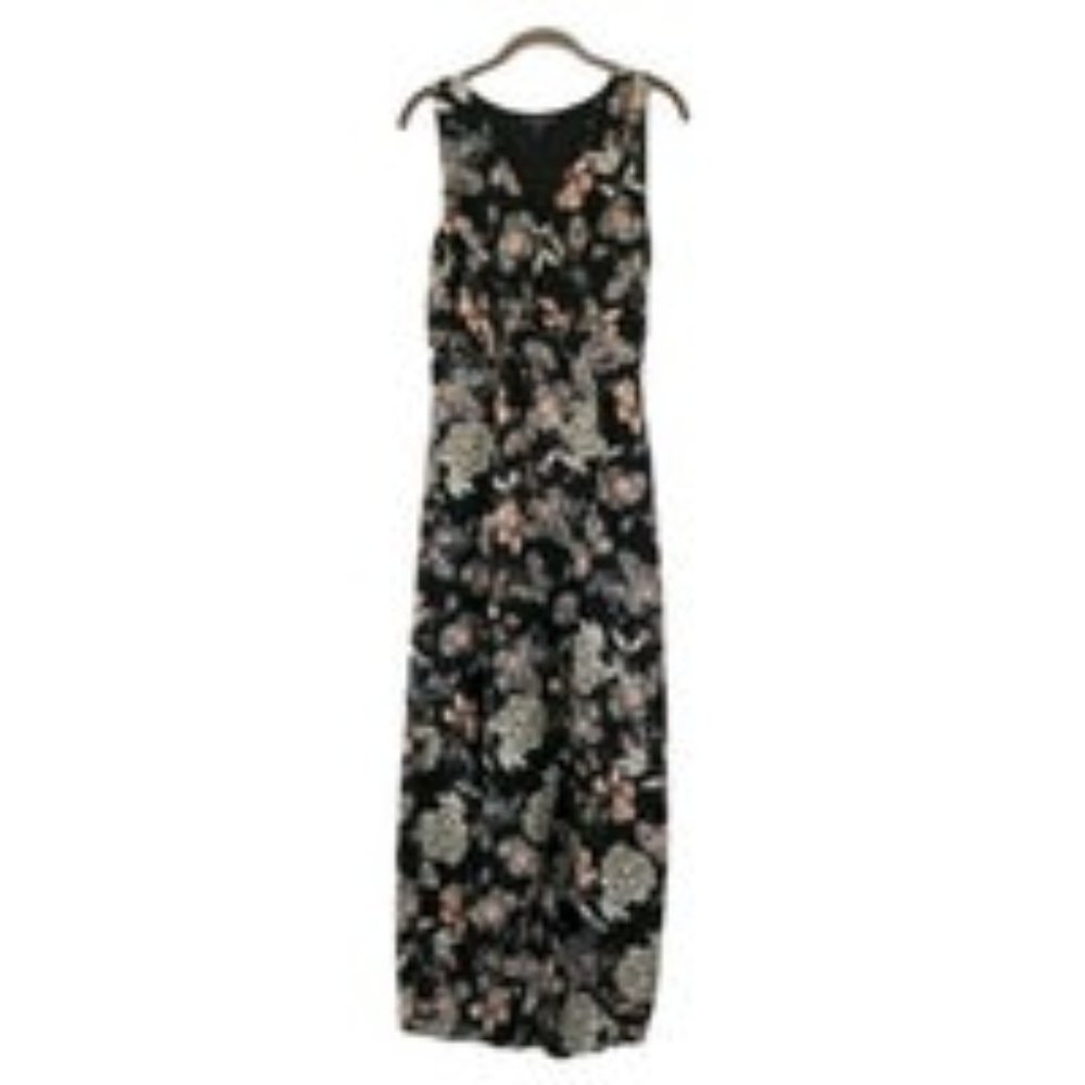 Clothing Dress Black High Low Floral